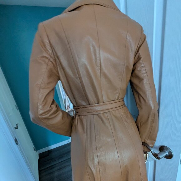 Vintage leather coat from Angola pre season sale - Picture 3 of 9